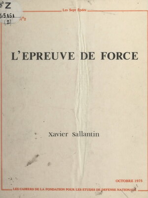cover image of L'épreuve de force